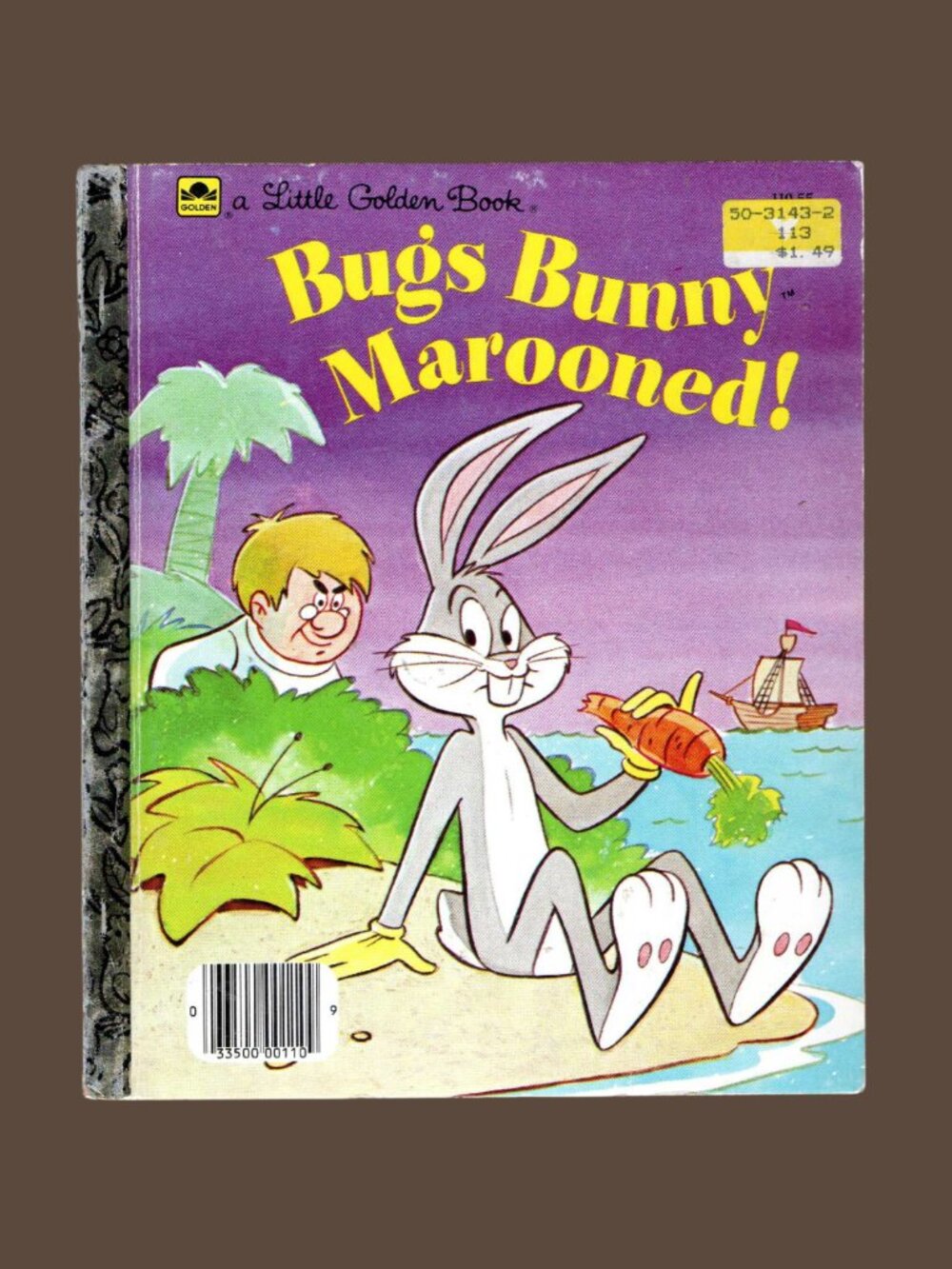 Bugs Bunny Marooned! Vintage Little Golden Book